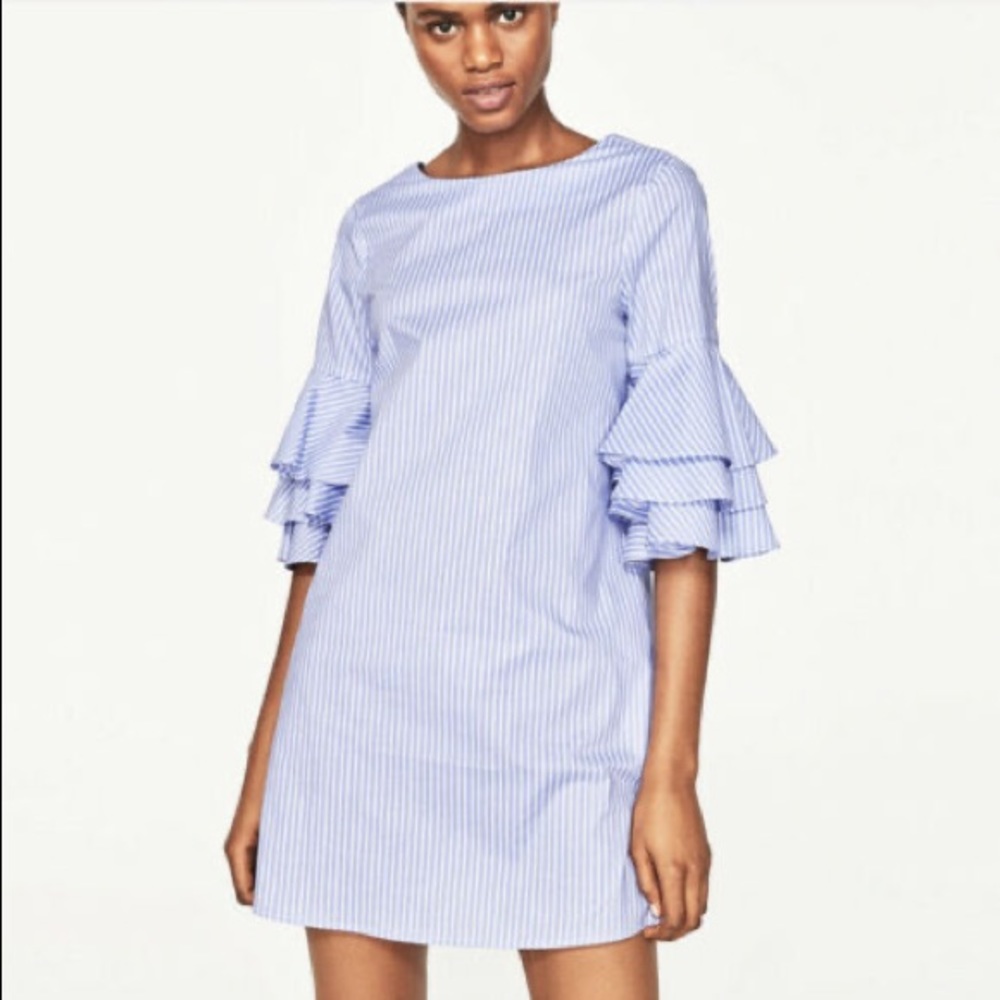 Zara Basic Collection Striped Dress (Small) - image 3